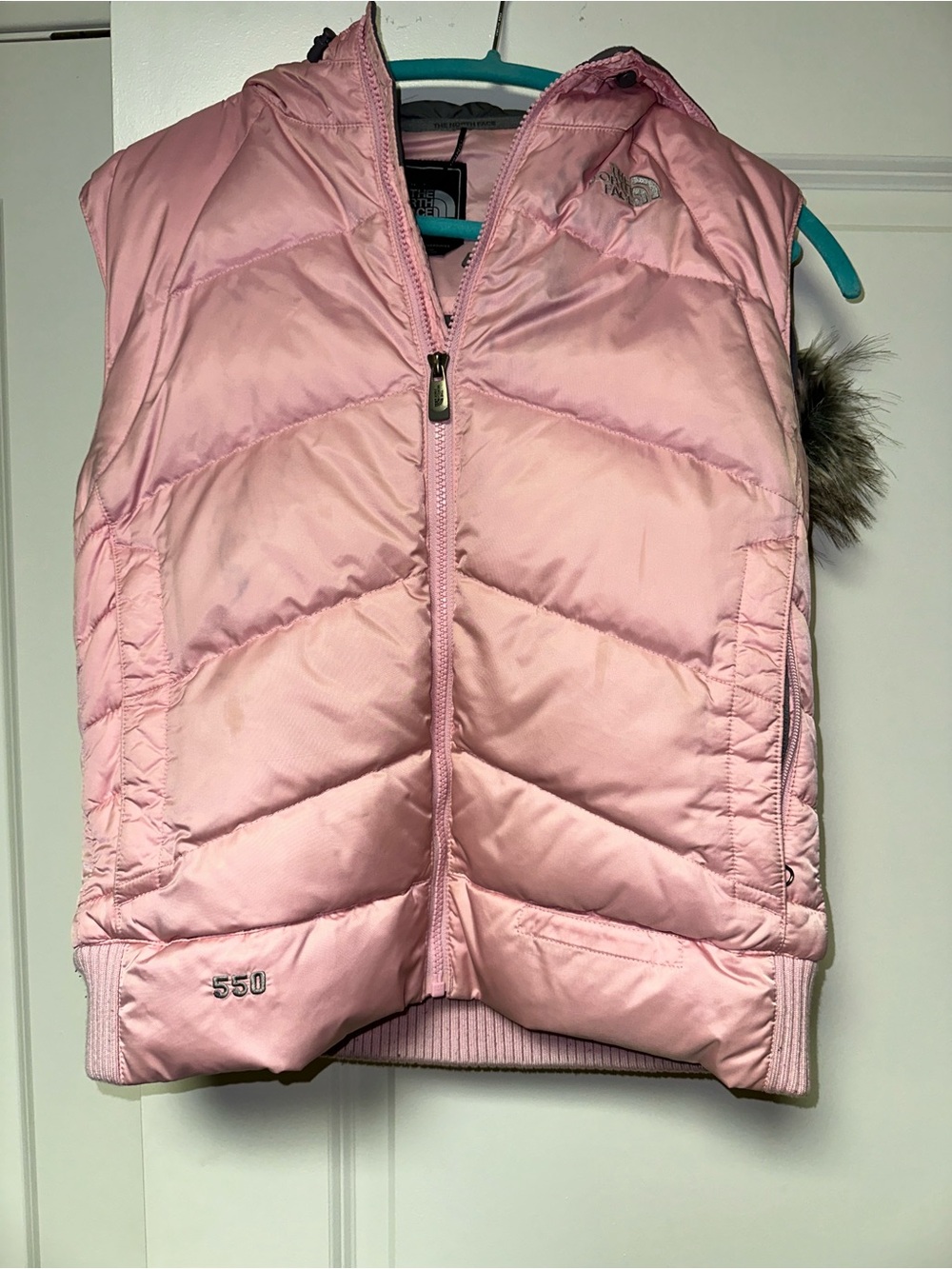 The North Face Light Pink Quilted Puffer Women’s Vest